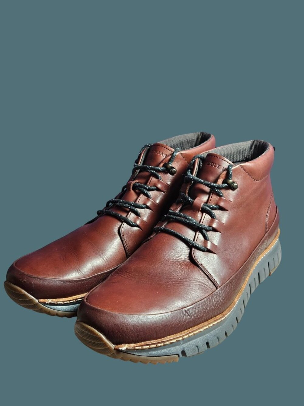 Cole Haan ZeroGrand Rugged Chukka Hickory/Gum Laced Boot Men Size 13M - Picture 2 of 15